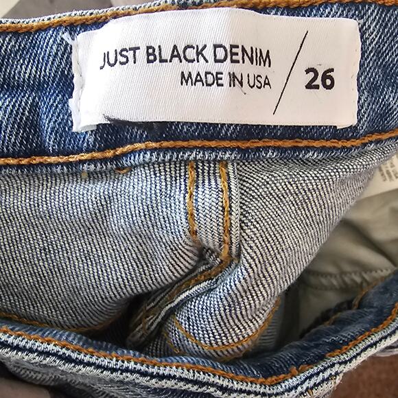 Just Black Denim Jeans Size 26 | High Quality Stretch Fit Made in USA - Picture 6 of 6